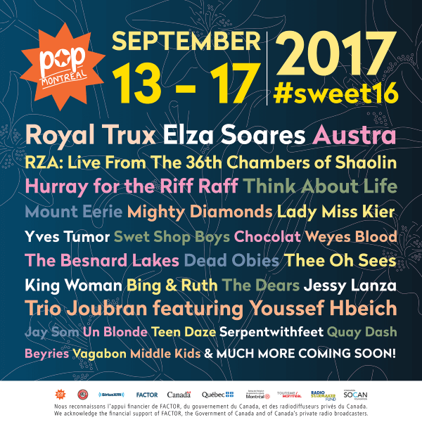 Pop Montreal 2017 Pop Montreal 2017