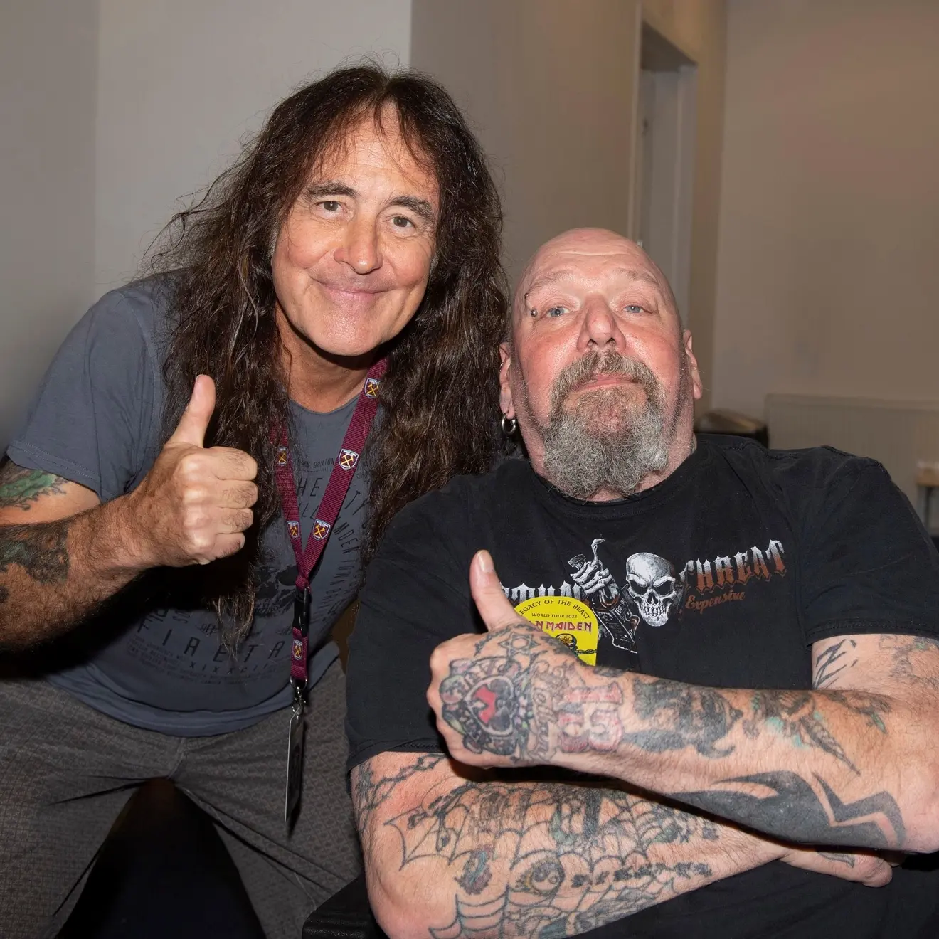 Steve Harris e Paul Di'Anno, do Iron Maiden