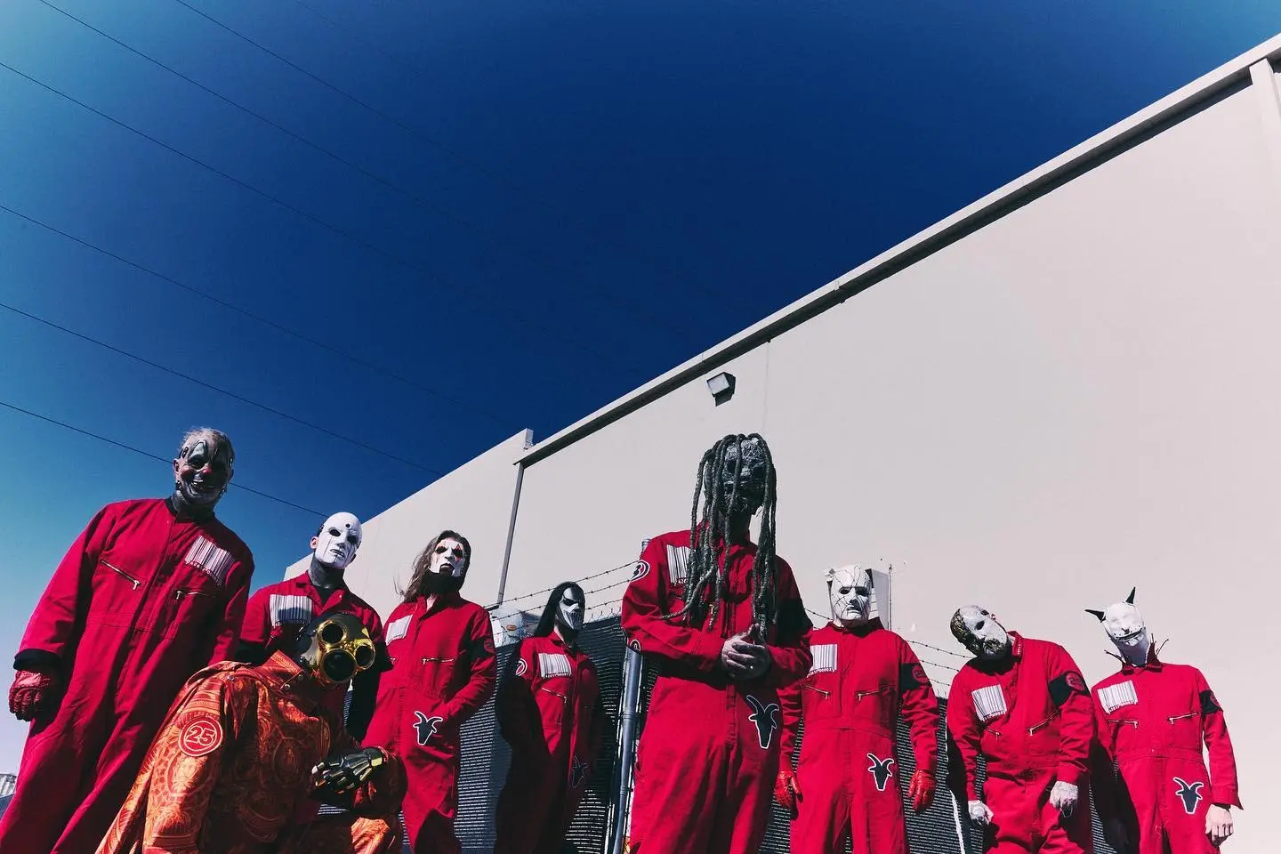 Formação do Slipknot em 2024 com Eloy Casagrande