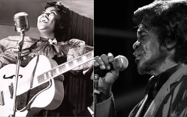 Sister Rosetta Tharpe e James Brown estão entre pioneiros negros do Rock and Roll
