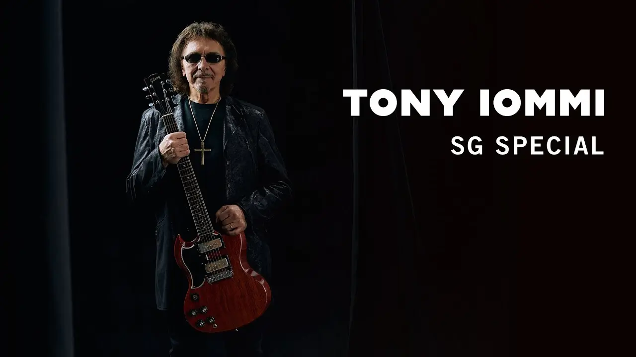 Tony Iommi e sua guitarra Gibson SG