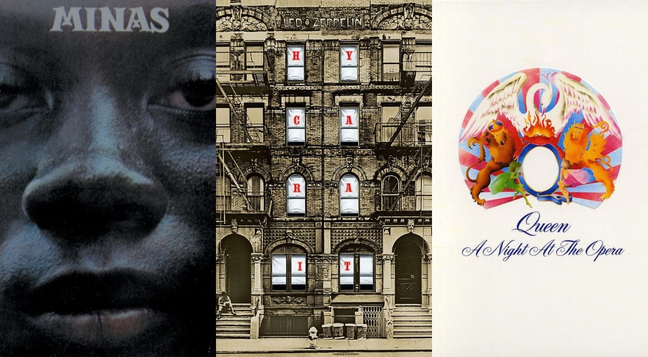 Milton Nascimento, Led Zeppelin e Queen estão lançamentos incríveis de discos em 1975