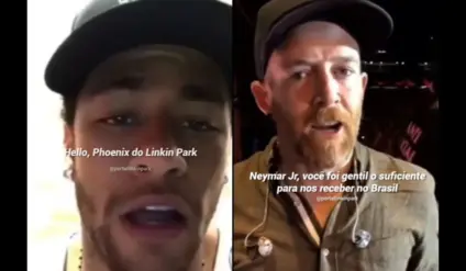 O dia em que Neymar mandou um recado para o Linkin Park: "desfrutem do nosso Brasil!"