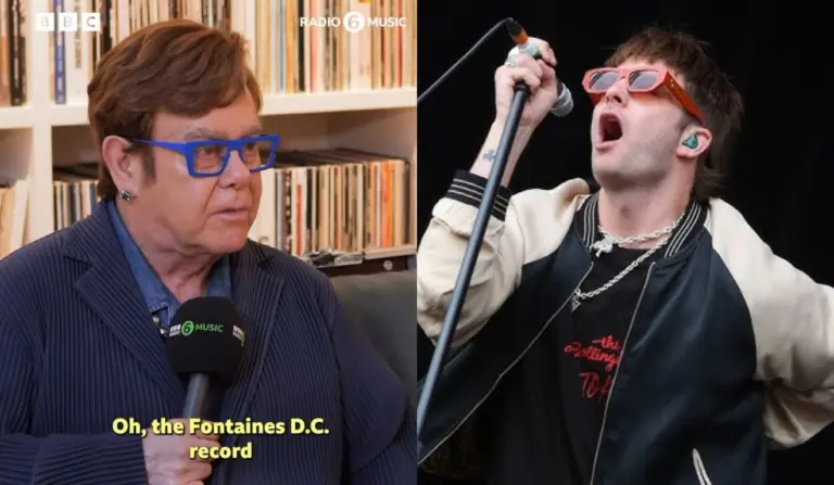 Elton John rasga elogios ao Fontaines D.C., atração do Lolla 2025: "Grian Chatten é um mestre"
