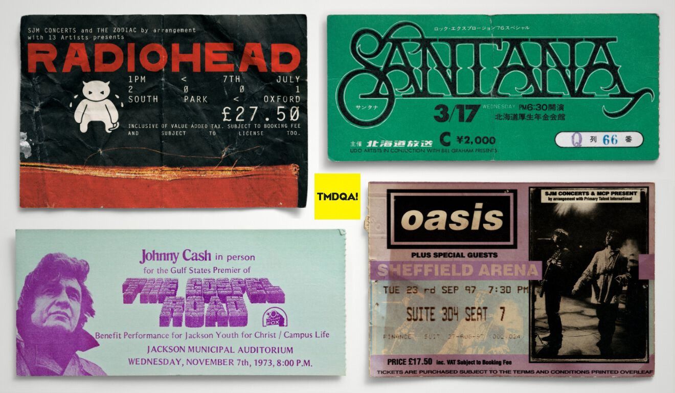 Coisa linda! 10 ingressos físicos de shows que nos lembram tempos melhores
