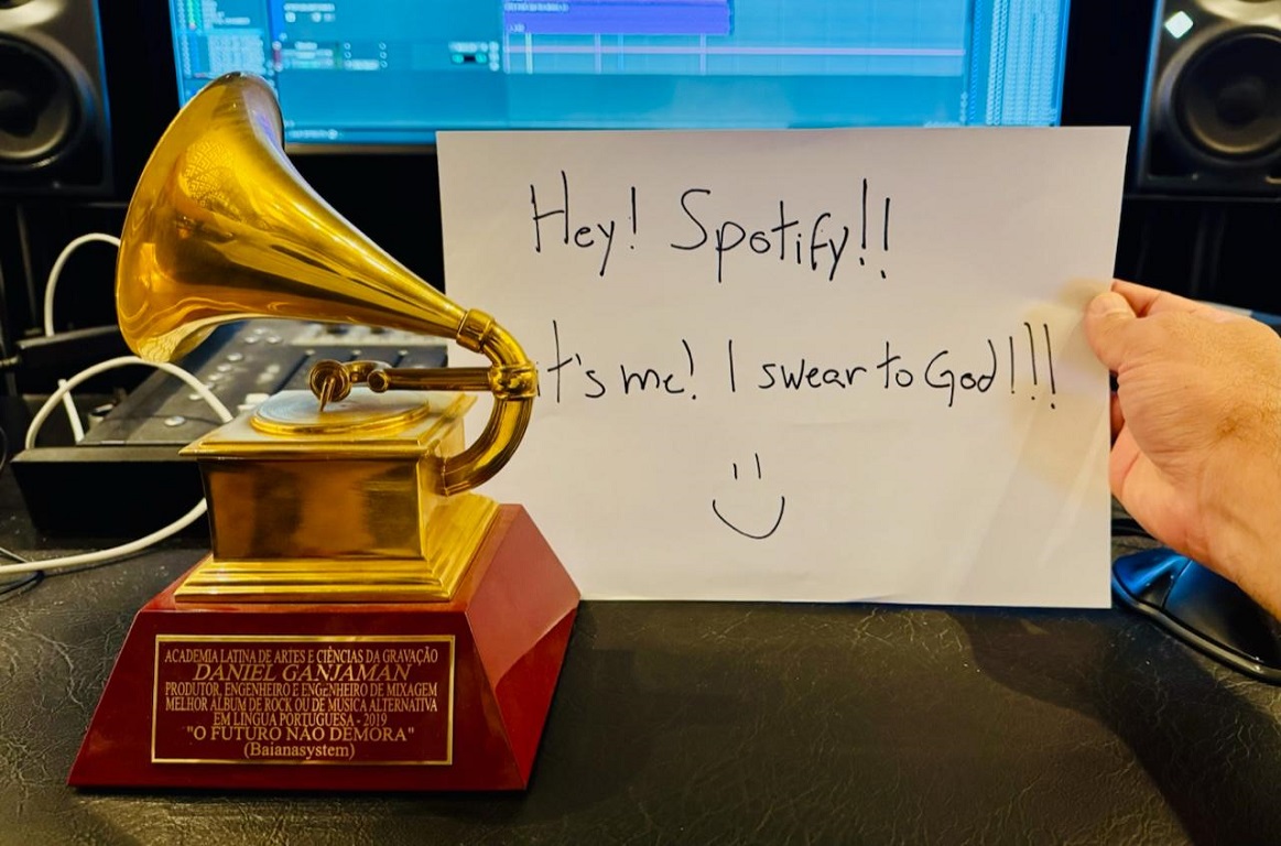 Daniel Ganjaman manda recado para o Spotify