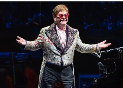 Elton John, em registro feito por Erika Goldring