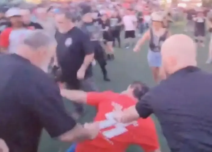 Nazista levando surra em festival punk