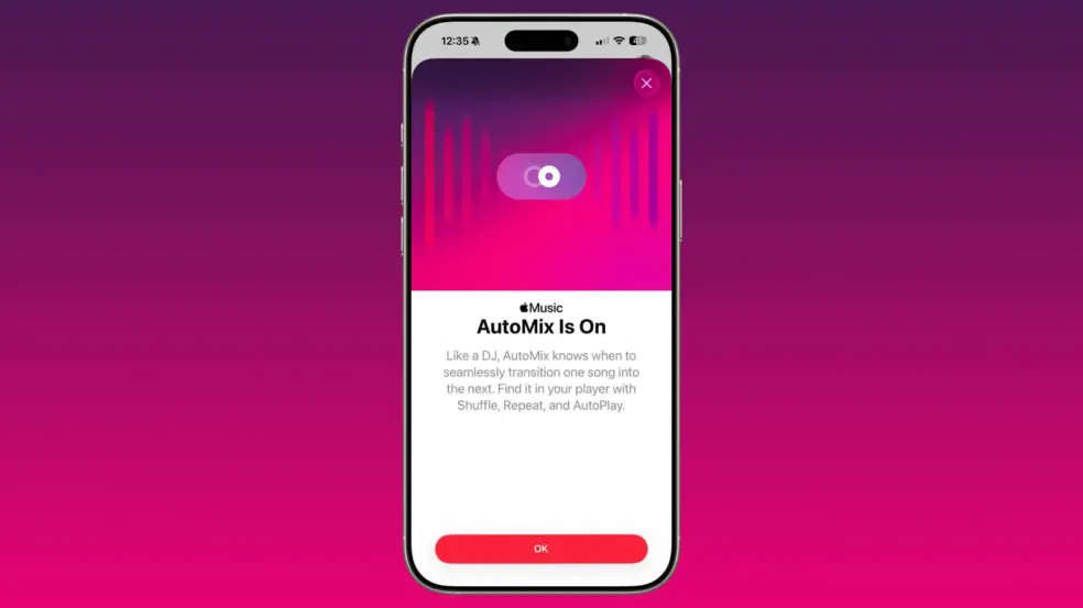 Função "Automix" do Apple Music em novo iOS 26 impressiona fãs de música