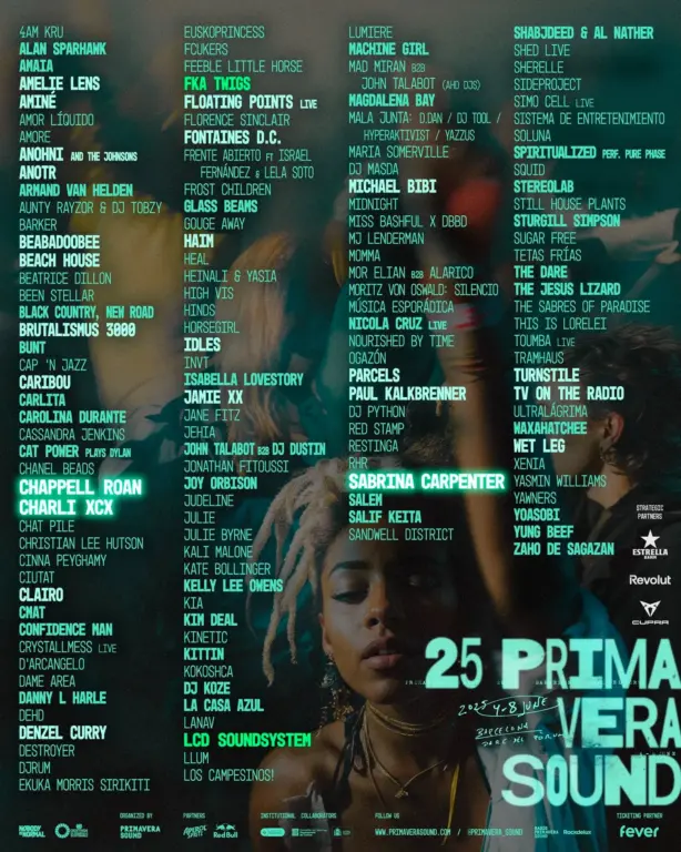 Line-up do Primavera Sound 2025