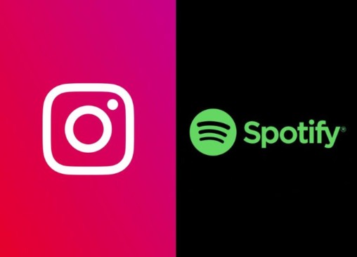 Logos do Instagram e Spotify