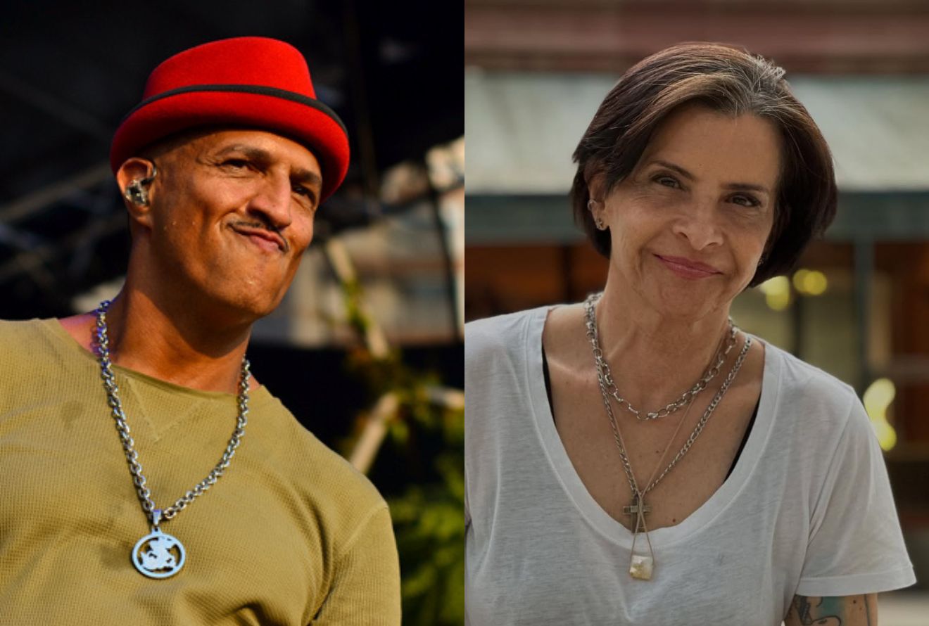 Mano Brown e Marina Lima