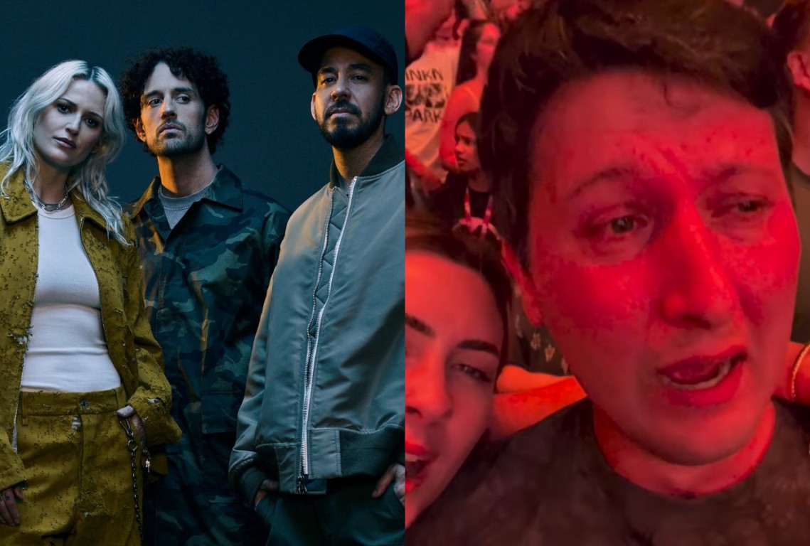 Linkin Park, homem emocionado Linkin Park, homem emocionado