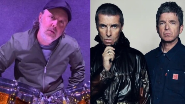 Lars Ulrich vai a show do Oasis e dá sua opinião sobre a banda