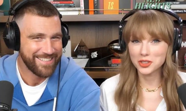 Assistir podcast Taylor Swift namorado Travis Kelce