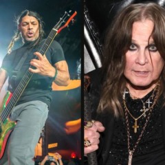 Robert Trujillo e Ozzy Osbourne, em fotos retiradas da internet