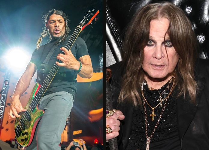 Robert Trujillo e Ozzy Osbourne, em fotos retiradas da internet