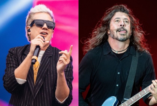 Rogério Flausino (Jota Quest) e Dave Grohl (Foo Fighters)