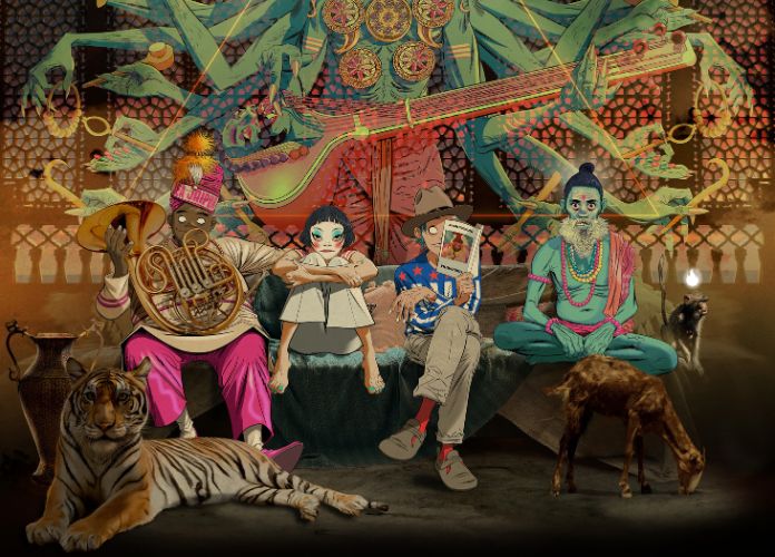 Gorillaz, em foto promocional para o álbum “The Mountain”