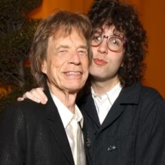 Lucas Jagger com o pai, Mick Jagger