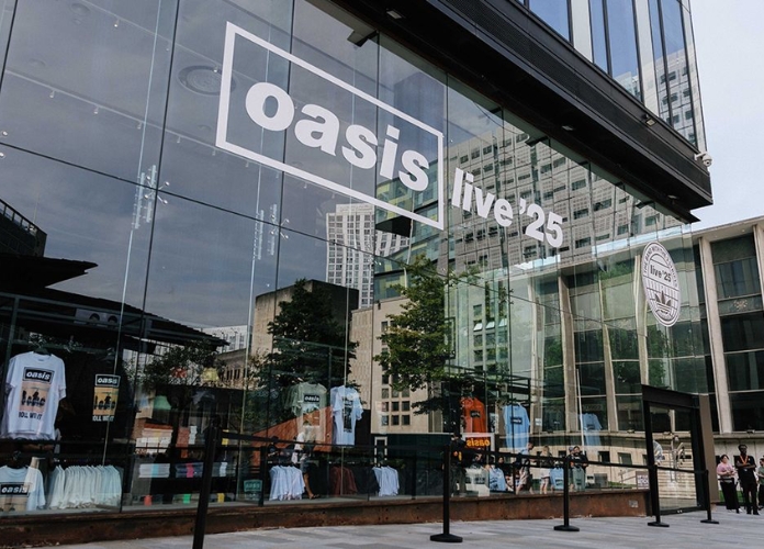 Loja pop-up do Oasis em Manchester