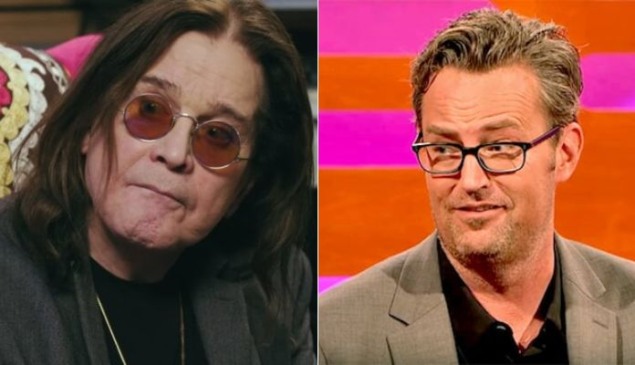 Ozzy Osbourne e Matthew Perry, o Chandler de "Friends"