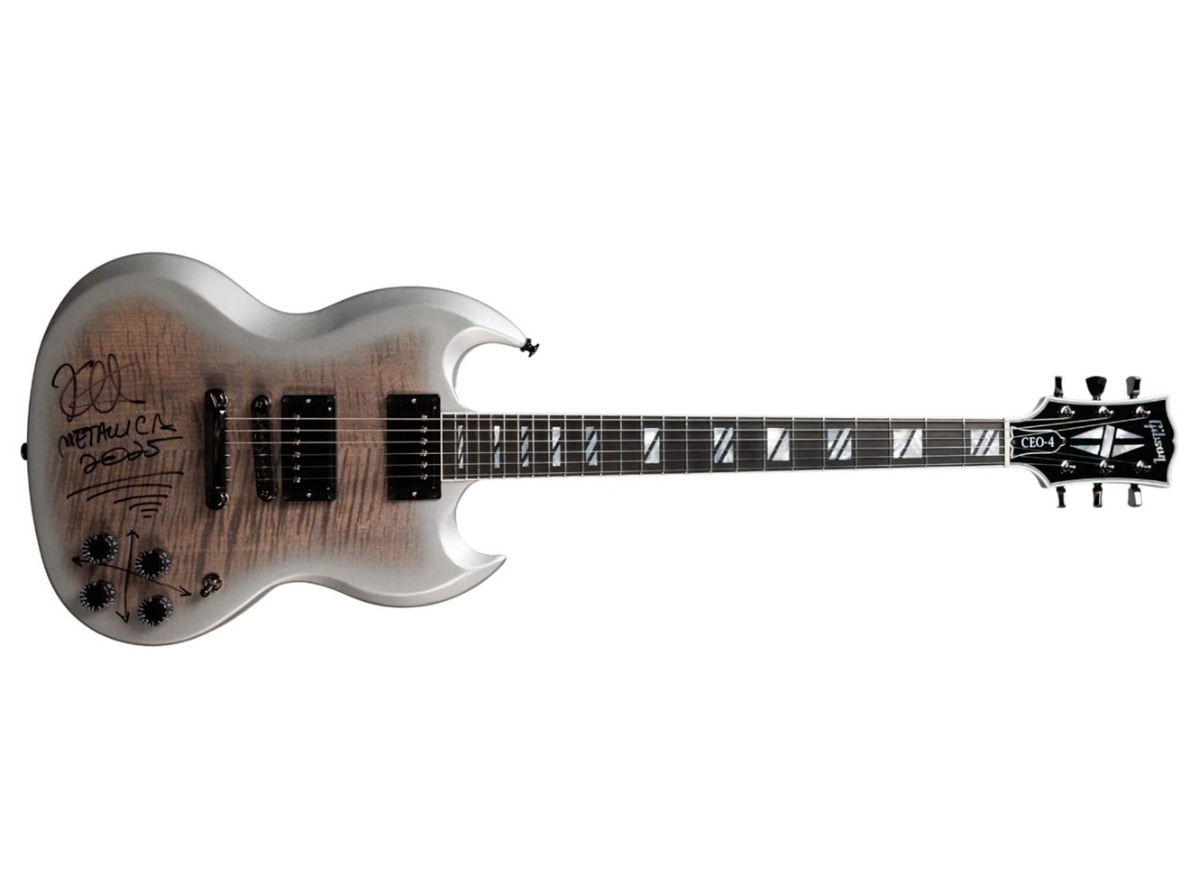 Guitarra de Kirk Hammett usada no show final do Black Sabbath é vendida por mais de R$400 mil