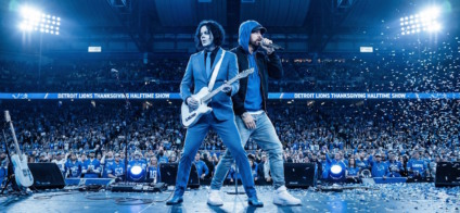 Jack e Eminem no show do Detroit Lions