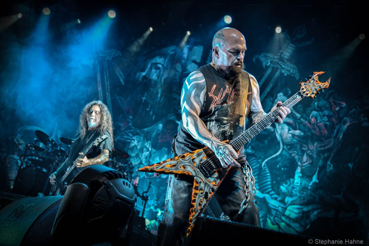 Slayer tocando no Brasil