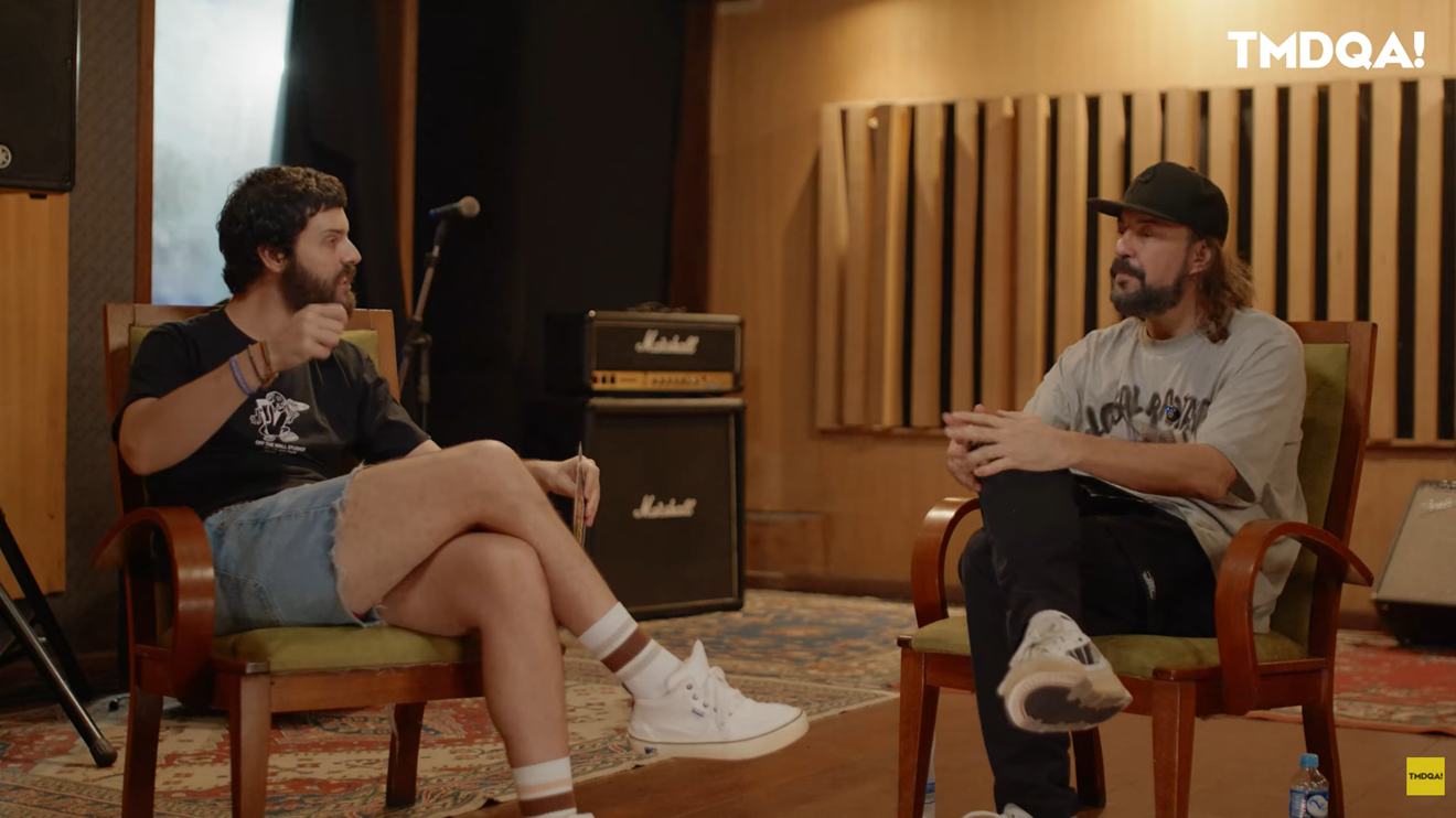 Frente a Frente: TMDQA! estreia programa com Diogo Defante e Gabriel O Pensador