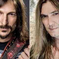 Rafael Bittencourt e Edu Falaschi, do Angra