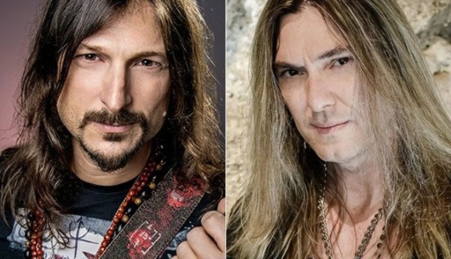 Rafael Bittencourt e Edu Falaschi, do Angra