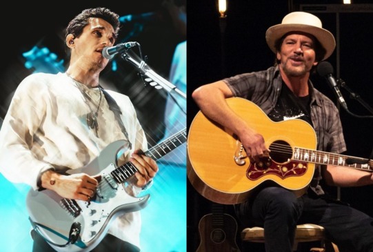 John Mayer e Eddie Vedder, do Pearl Jam