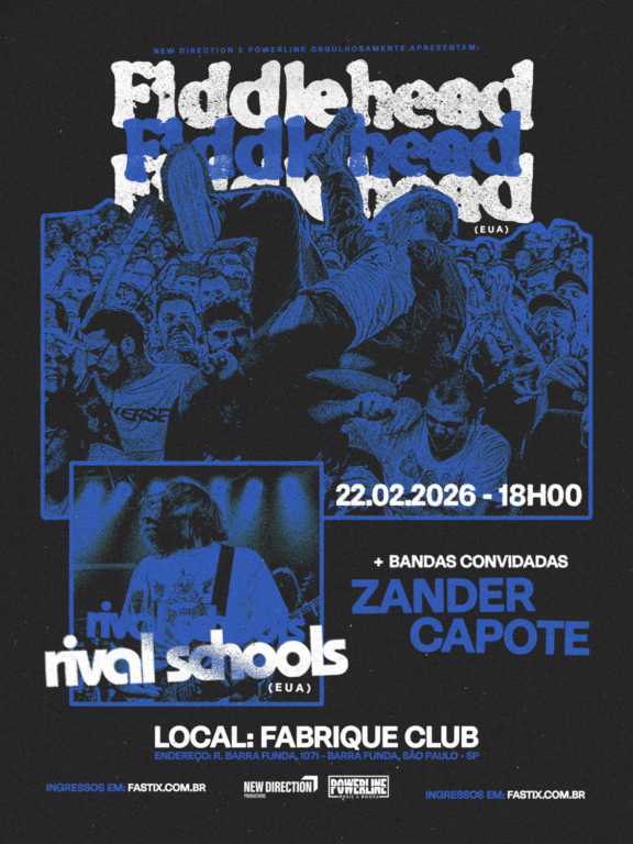 Fiddlehead e Rival Schools fazem show inédito em São Paulo