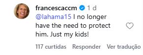 James Hetfield, comentário Francesca-2