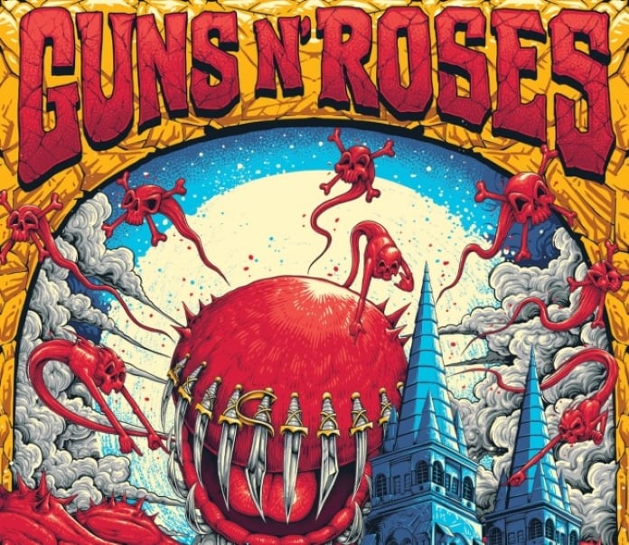 Cartaz polêmico do Guns N' Roses em Fortaleza