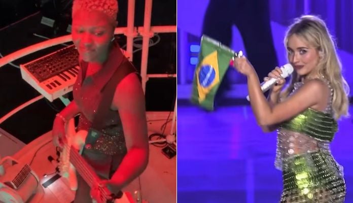 Baixista de Sabrina Carpenter compartilha vídeo de “Espresso” no Lollapalooza Brasil