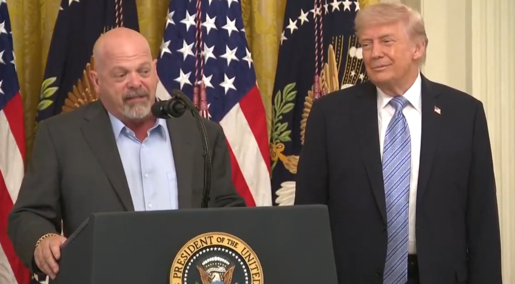 Rick Harrison, de Trato Feito, elogia Donald Trump
