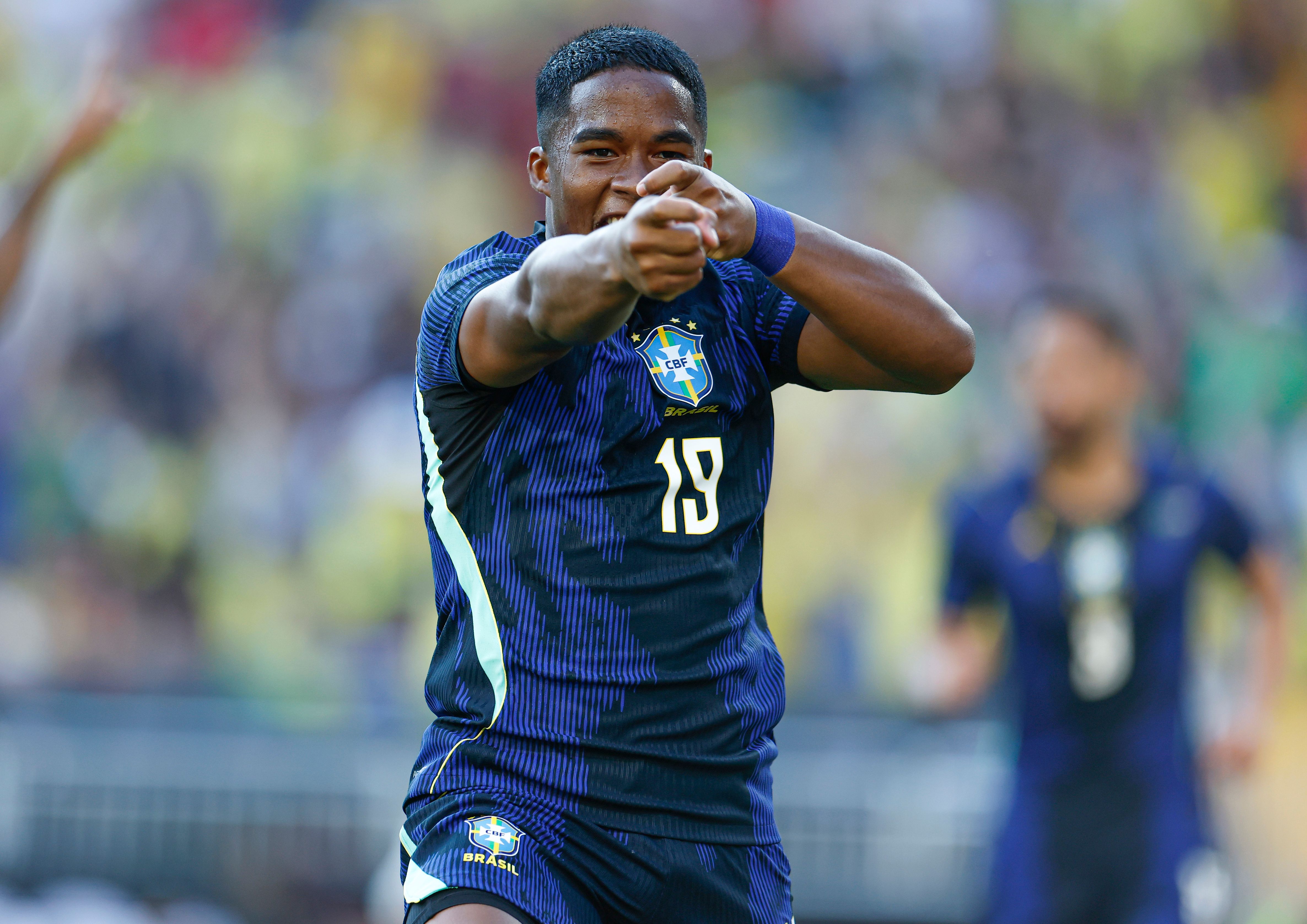 Endrick com a Seleção Brasileira