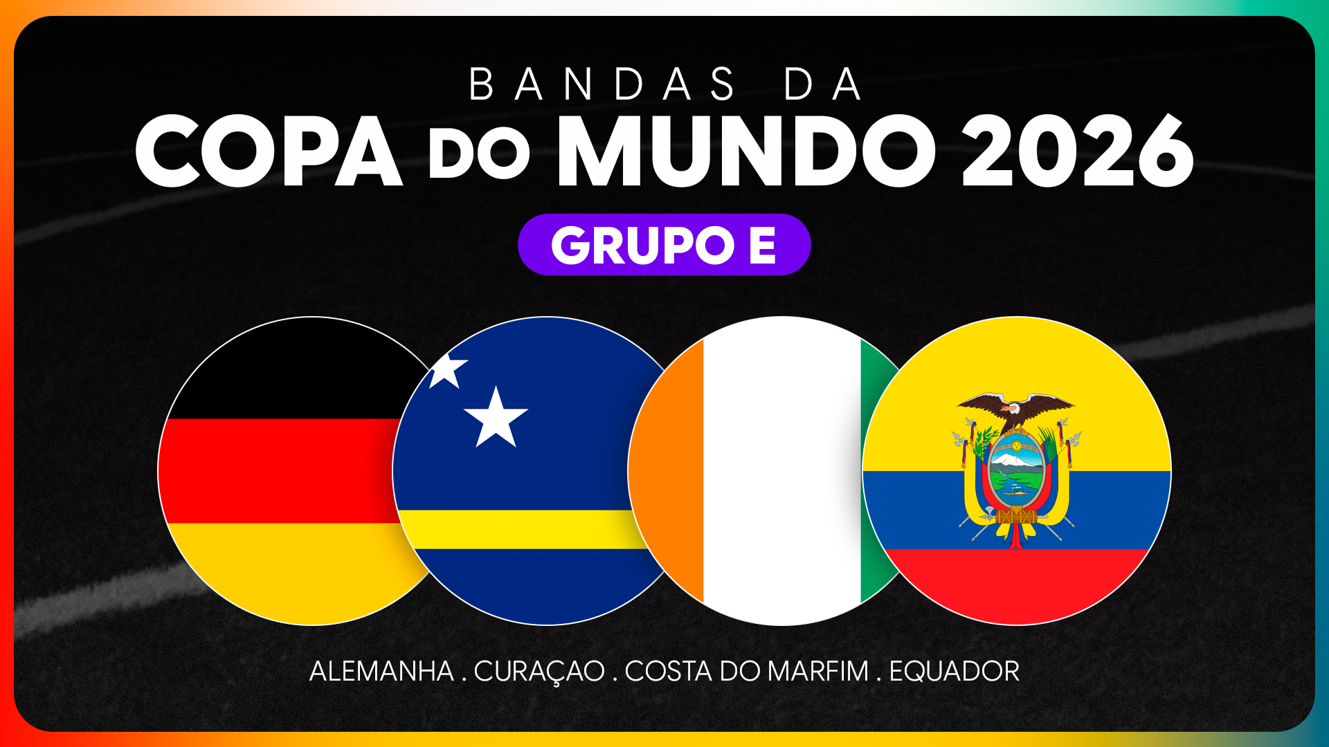 Bandas da Copa do Mundo 2026 - Grupo E