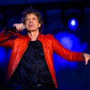 Mick Jagger em show com os Rolling Stones em 2018