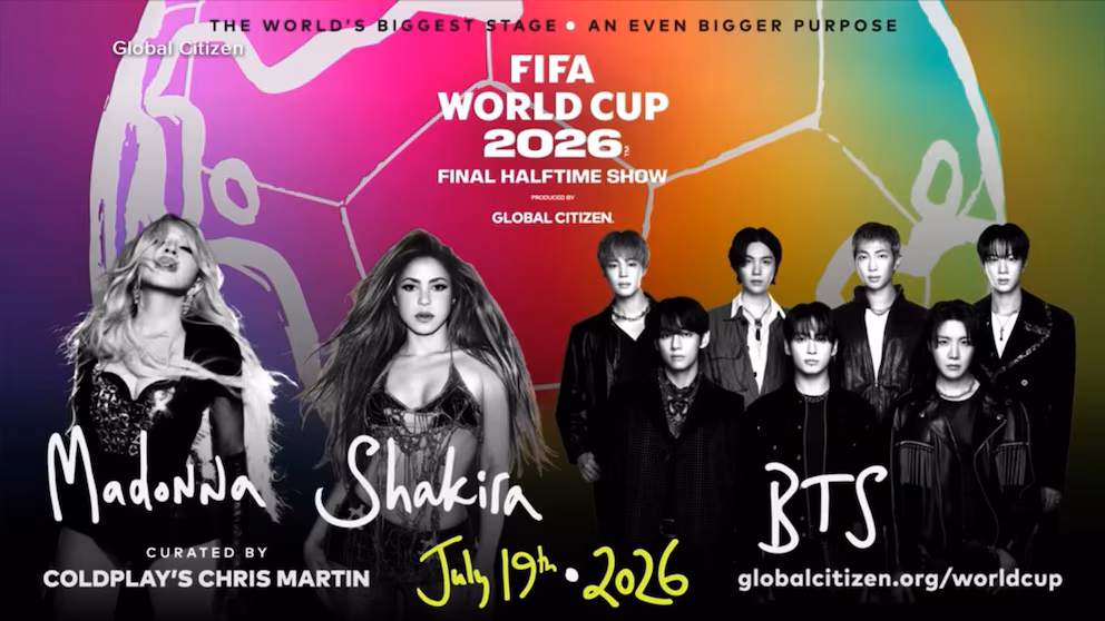 Assista ao vivo ao show de intervalo da final da Copa do Mundo