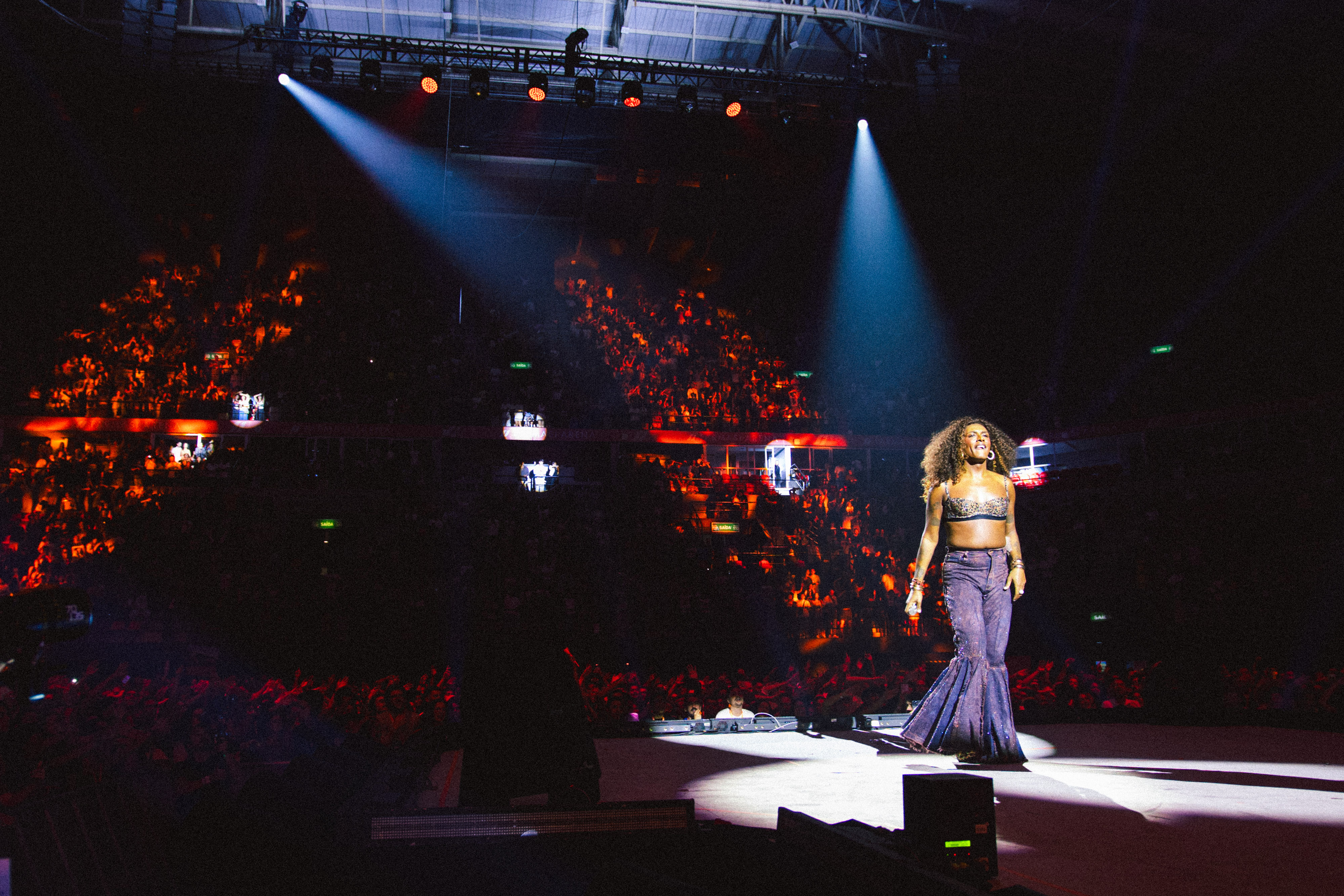 Liniker em show no no Rio de Janeiro