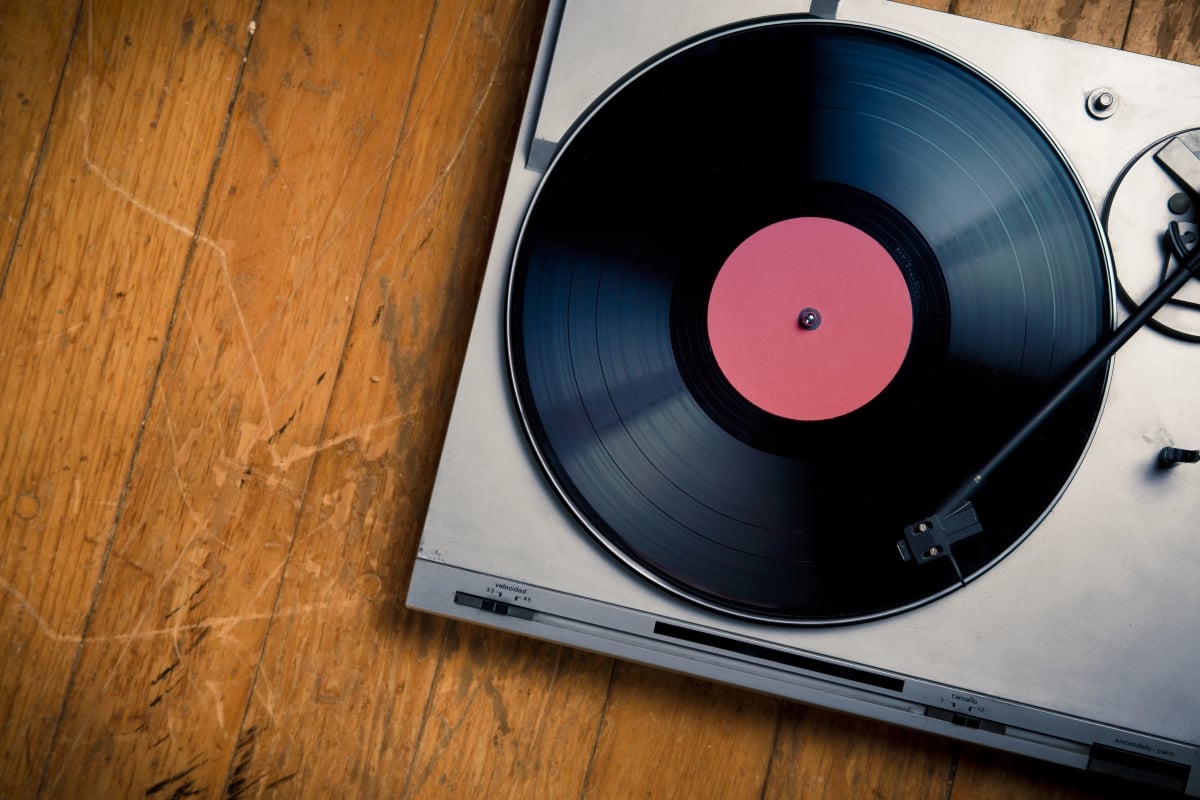 Foto stock disco de vinil