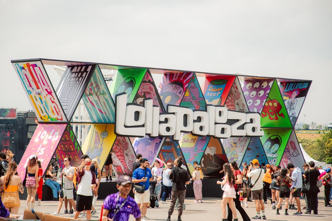 Letreiro Lollapalooza Brasil