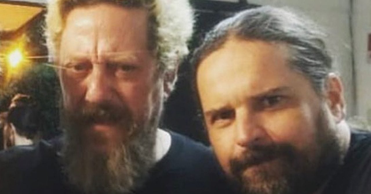 Andreas Kisser, do Sepultura, com Canisso, dos Raimundos